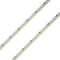 Striscia Led COB Illuminazione Laterale 24V 10W/M 100lm/W CRI Ra>93 Angolo 180 Dimmerabile IP20 Sezione Taglio 33.3mm Bianco Caldo 3000K MS12683
