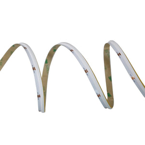 Striscia Led COB Illuminazione Laterale 24V 10W/M 100lm/W CRI Ra>93 Angolo 180 Dimmerabile IP20 Sezione Taglio 33.3mm Bianco Caldo 3000K MS12683