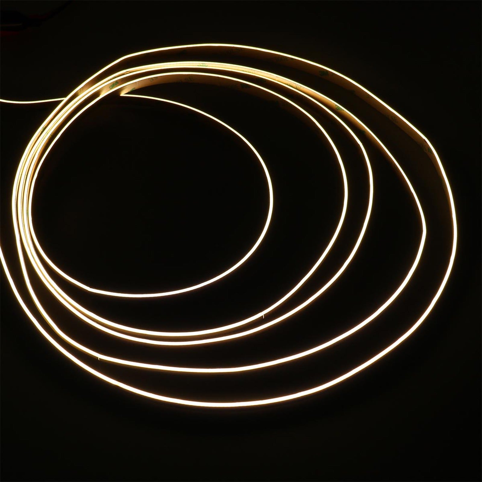 Striscia Led COB Illuminazione Laterale 24V 10W/M 100lm/W CRI Ra>93 Angolo 180 Dimmerabile IP20 Sezione Taglio 33.3mm Bianco Caldo 3000K MS12683