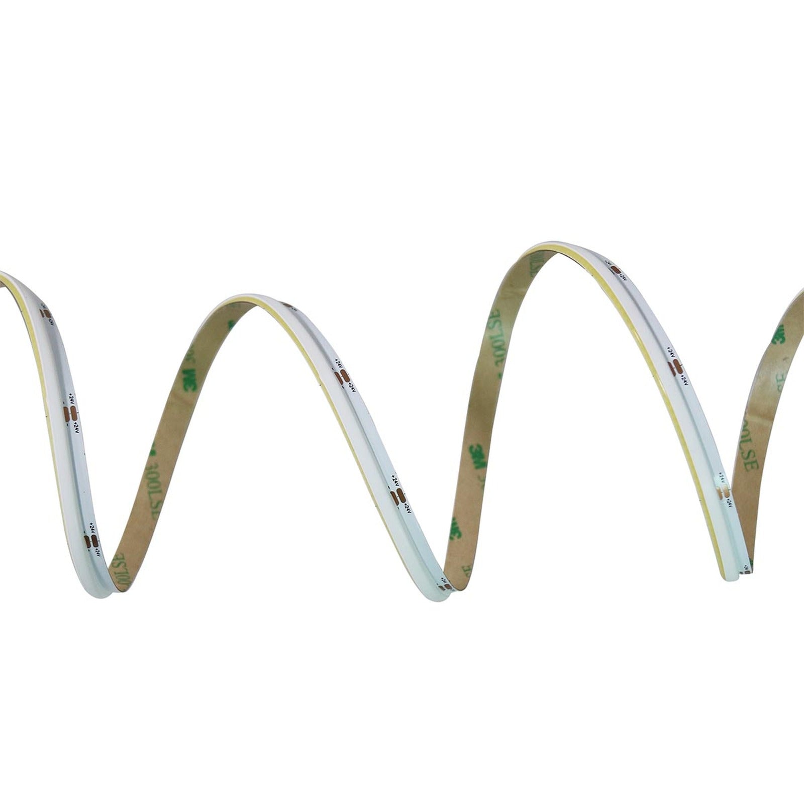 Striscia Led COB Illuminazione Laterale 24V 10W/M 100lm/W CRI Ra>93 Angolo 180 Dimmerabile IP20 Sezione Taglio 33.3mm Bianco Freddo 6500K MS12686