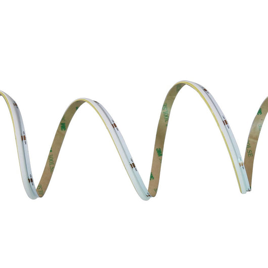 Striscia Led COB Illuminazione Laterale 24V 10W/M 100lm/W CRI Ra>93 Angolo 180 Dimmerabile IP20 Sezione Taglio 33.3mm Bianco Freddo 6500K MS12686