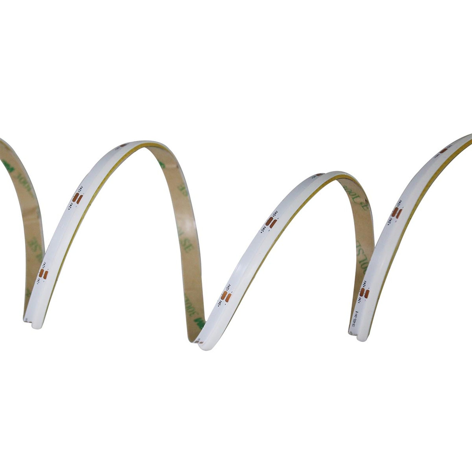 Striscia Led COB Illuminazione Laterale 24V 10W/M 100lm/W CRI Ra>93 Angolo 180 Dimmerabile IP20 Sezione Taglio 33.3mm Bianco Neutro 4000K MS12684