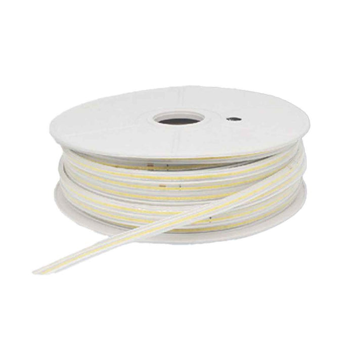 50M Striscia Led COB 8W/M 220V-240V Luce Calda 3000K 600lm IP65 CRI=80 Angolo 180°