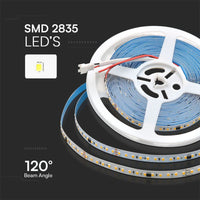 Striscia Strip LED Sequenziale SMD2835 10W/m 10m 120 LED/m 24V 6500K IP20 8mm