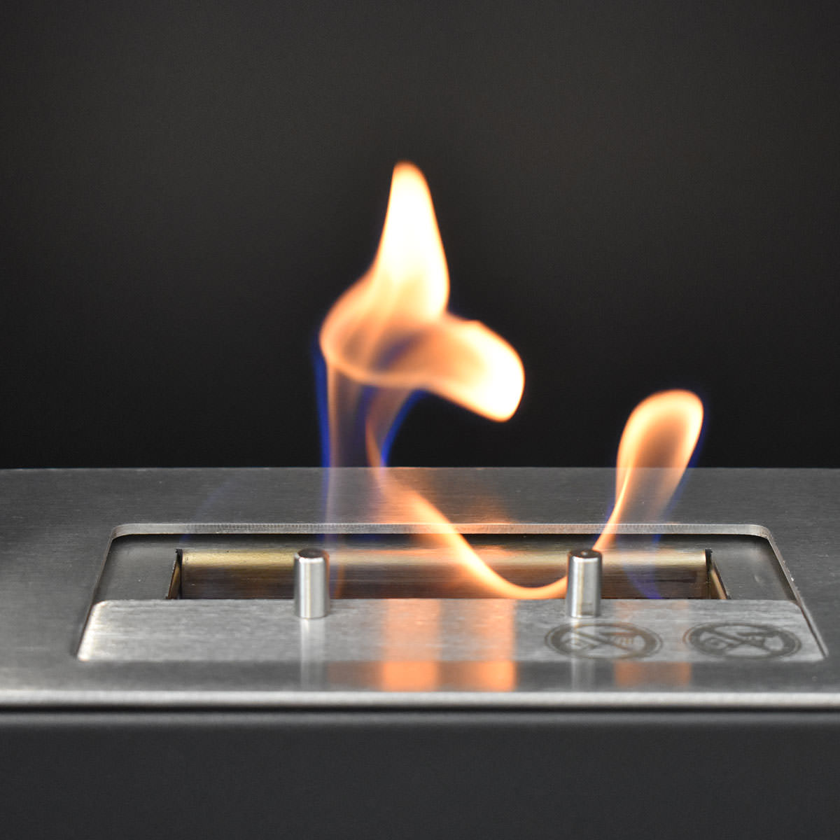 Stufa da interno a bioetanolo, tradizionale nera Glow Fire Gaver