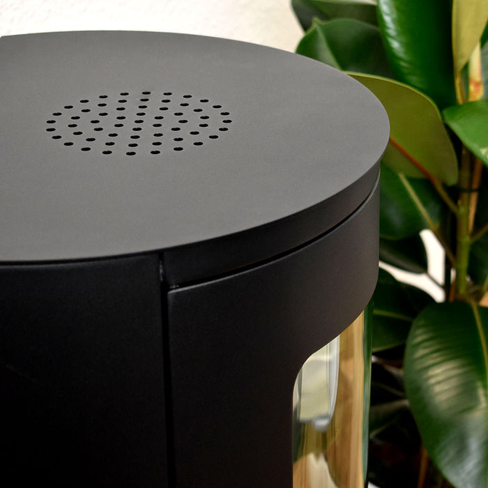 Stufa da interno a bioetanolo, tradizionale nera Glow Fire Gaver