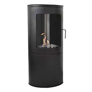 Stufa da interno a bioetanolo, tradizionale nera Glow Fire Gaver