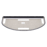 Set da 15 Tappeti Coprigradini per Scale Interne - Mezzaluna - Grigio Chiaro [en.casa]