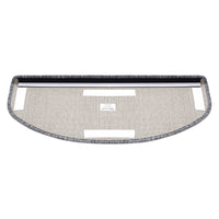 Confezione da 15 gradini semicircolari antiscivolo 65 x 24 cm con bordo grigio chiaro 03_0007612