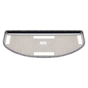 Confezione da 15 gradini semicircolari antiscivolo 65 x 24 cm con bordo grigio chiaro 03_0007612