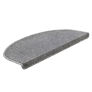Confezione da 15 gradini semicircolari antiscivolo 65 x 24 cm con bordo grigio chiaro 03_0007612