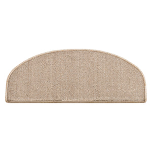 Set da 15 Tappeti Coprigradini per Scale Interne - Mezzaluna - Beige [en.casa]
