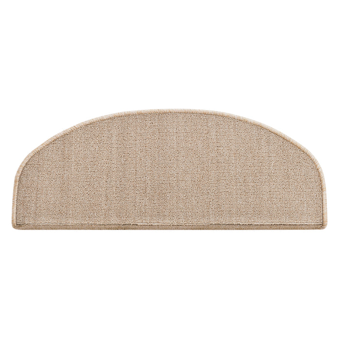 Set da 15 Tappeti Coprigradini per Scale Interne - Mezzaluna - Beige [en.casa]