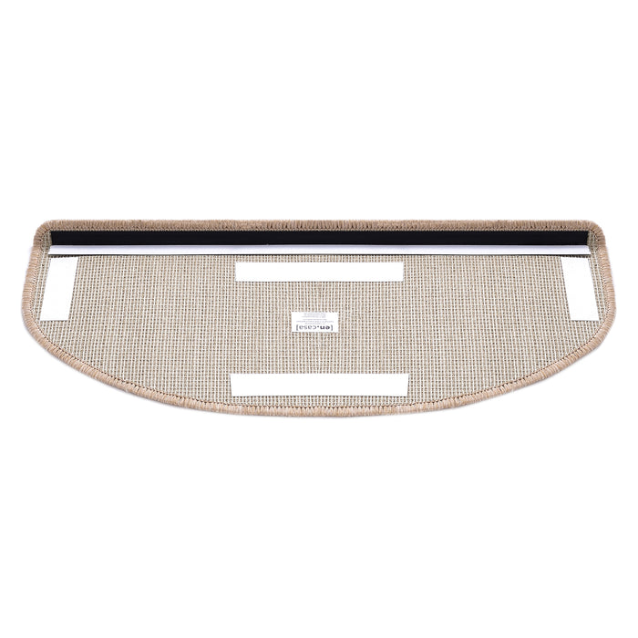 Set da 15 Tappeti Coprigradini per Scale Interne - Mezzaluna - Beige [en.casa]