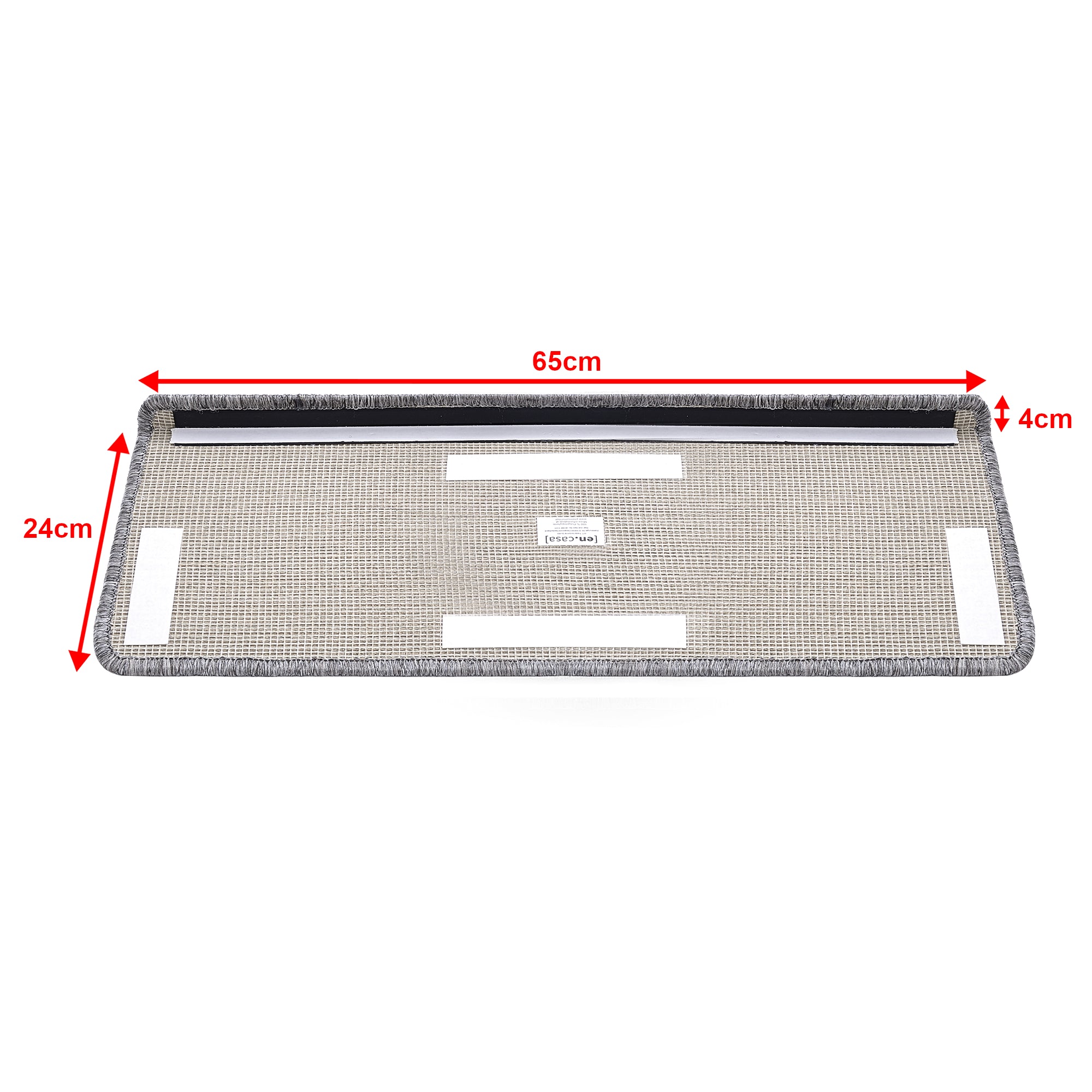 Set da 15 Tappeti Coprigradini per Scale Interne - Rettangolare - Grigio Chiaro [en.casa]