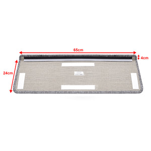 Set da 15 Tappeti Coprigradini per Scale Interne - Rettangolare - Grigio Chiaro [en.casa]