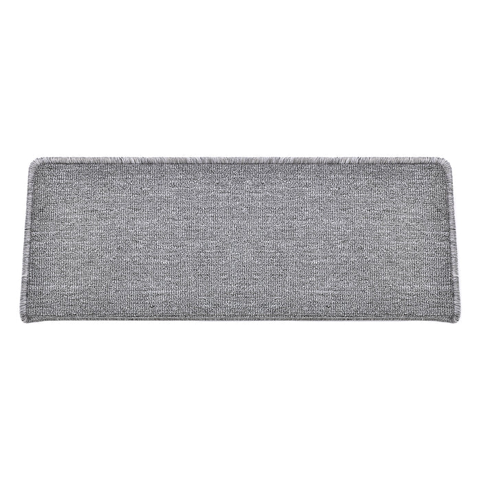 Set da 15 Tappeti Coprigradini per Scale Interne - Rettangolare - Grigio Chiaro [en.casa]