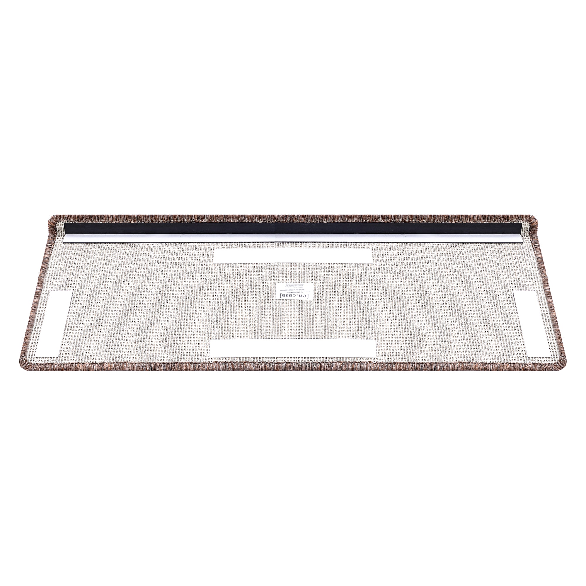 Set da 15 Tappeti Coprigradini per Scale Interne - Rettangolare - Marrone Scuro [en.casa]