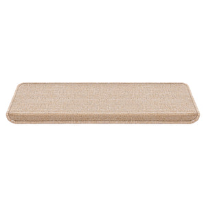 Set da 15 Tappeti Coprigradini per Scale Interne - Rettangolare - Beige [en.casa]