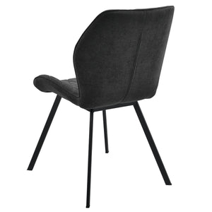 Set di 2 Sedie per Sala di Attesa/Salotto/Studio/Pranzo 2 Sedie Imbottite con Gambe in Metallo 2 Poltroncine in Stile