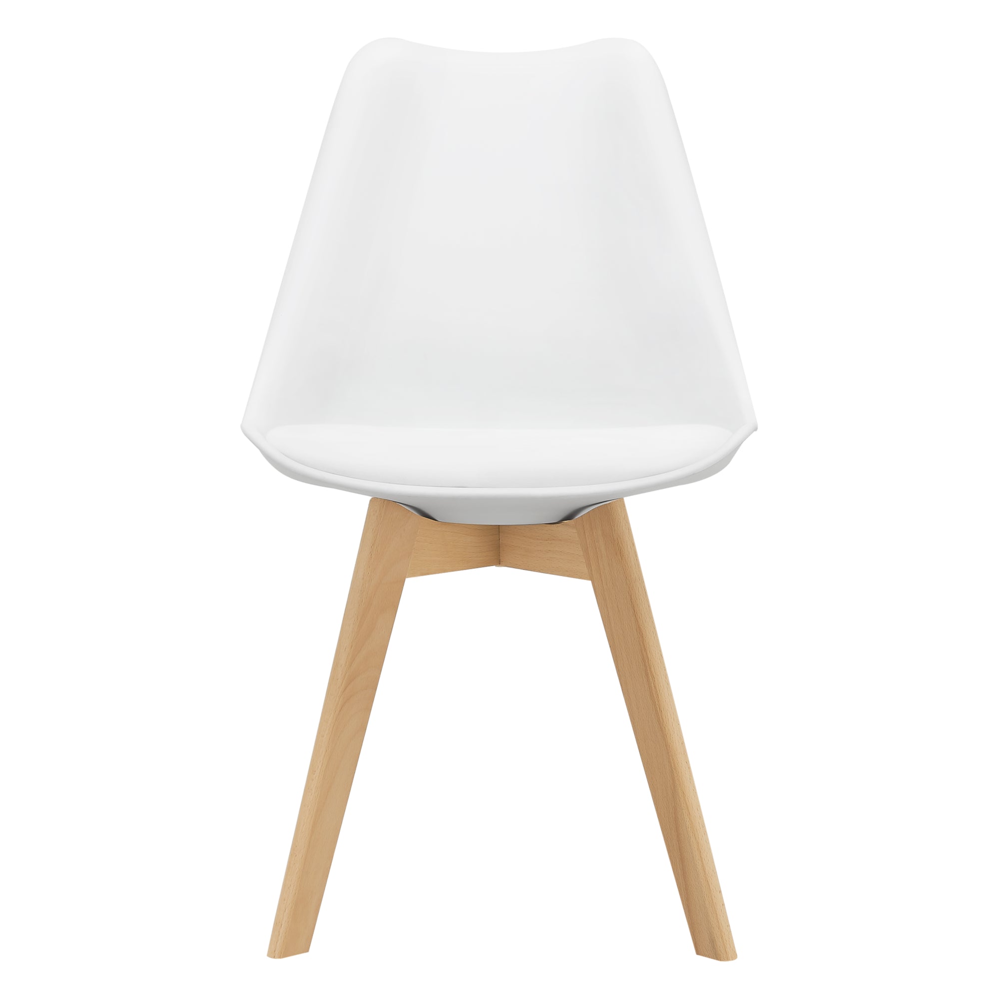 Set 6 sedie per sala da pranzo in ecopelle faggio bianco 03_0006778