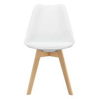 Set 6 sedie per sala da pranzo in ecopelle faggio bianco 03_0006778