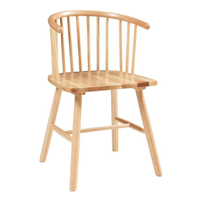 Set Stami di 2 Sedie da Sala Pranzo - Naturale [en.casa]