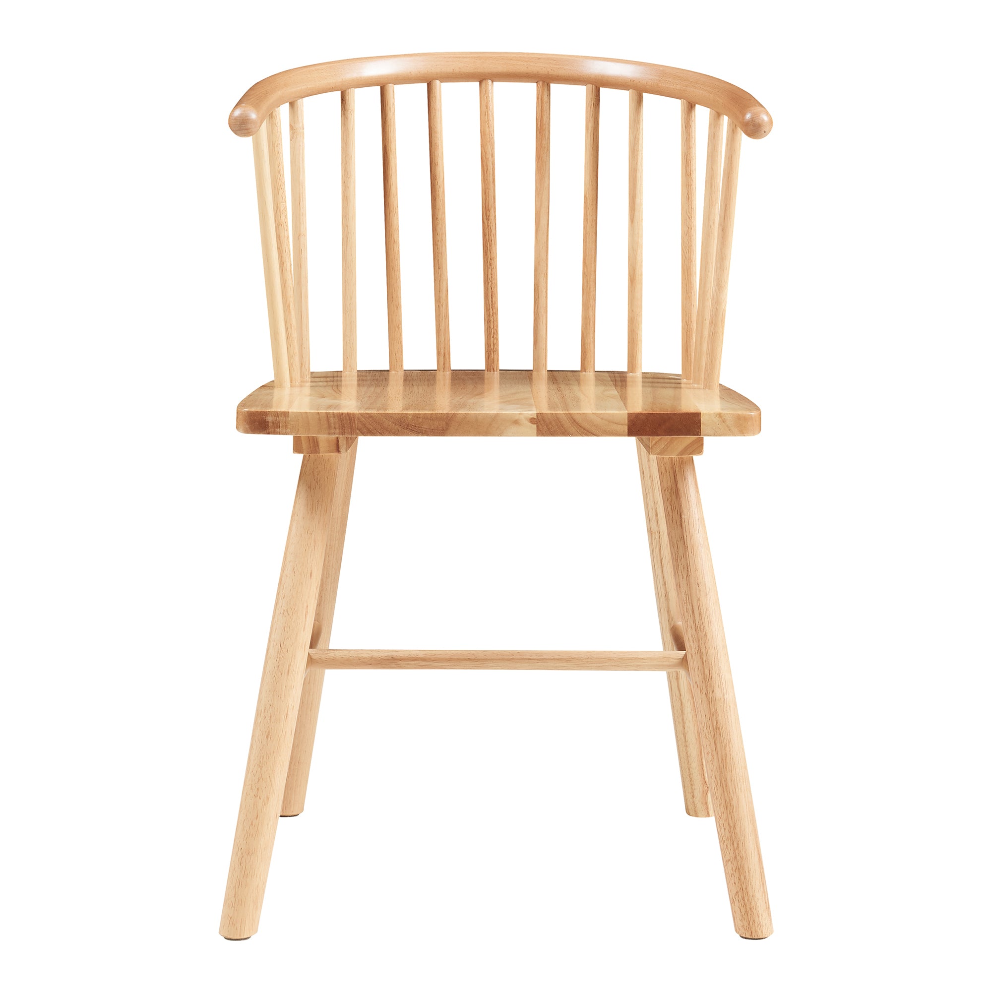 Set Stami di 2 Sedie da Sala Pranzo - Naturale [en.casa]