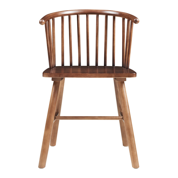 Set Stami di 2 Sedie da Sala Pranzo - Effetto Noce [en.casa]