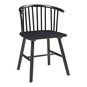 Set Stami di 2 Sedie da Sala Pranzo - Nero [en.casa]