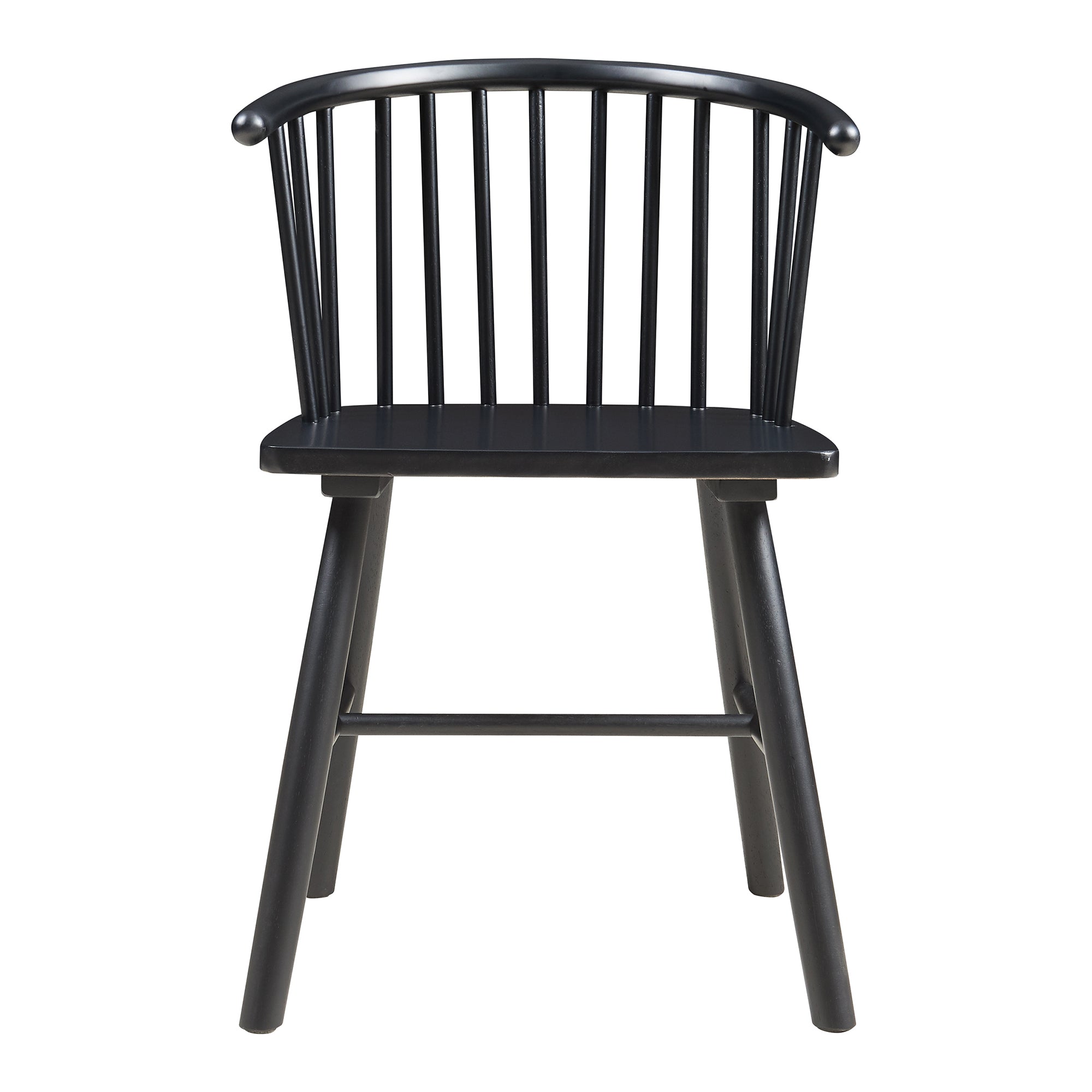 Set Stami di 2 Sedie da Sala Pranzo - Nero [en.casa]