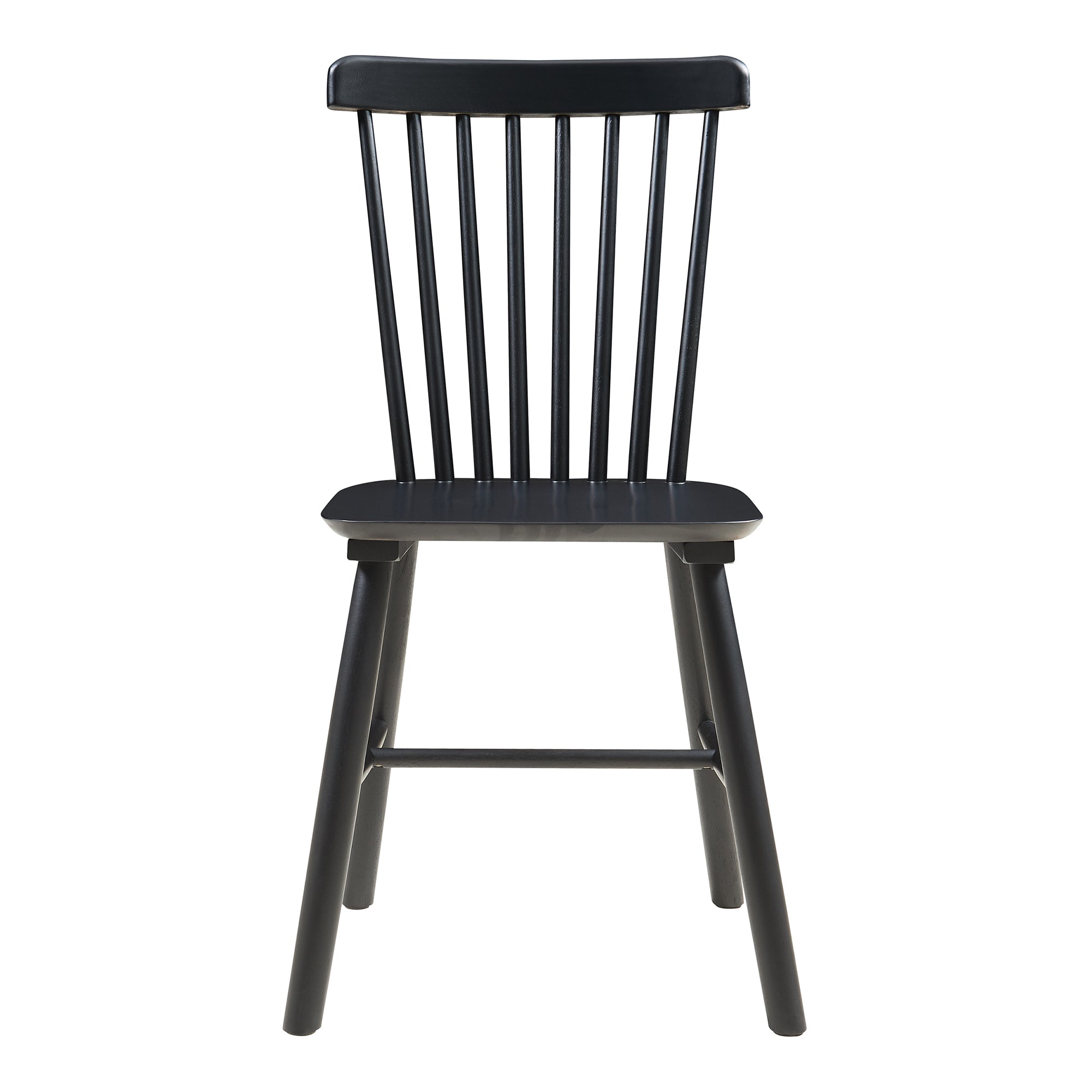 Set di 2 Sedie Karmoy da Sala Pranzo - Nero [en.casa]