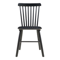 Set di 2 Sedie Karmoy da Sala Pranzo - Nero [en.casa]