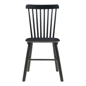 Set di 2 Sedie Karmoy da Sala Pranzo - Nero [en.casa]