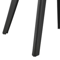 [en.casa] Sedie per Sala da Pranzo Design 83 x 54 x 48 cm Set di 2 Pezzi Plastica Bianco/Nero