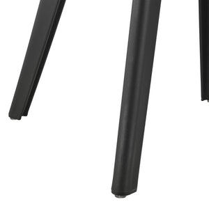 [en.casa] Sedie per Sala da Pranzo Design 83 x 54 x 48 cm Set di 6 Pezzi Plastica Nero