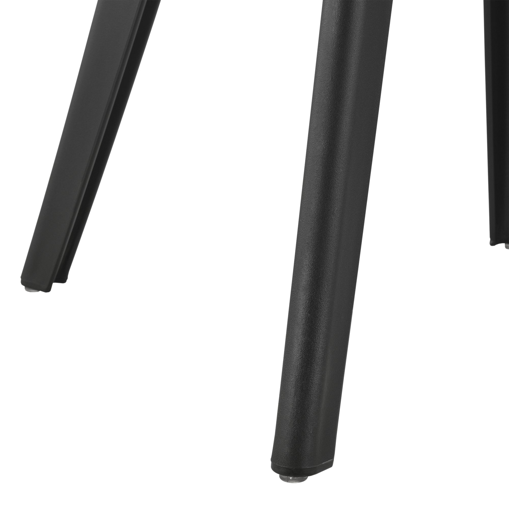 [en.casa] Sedie per Sala da Pranzo Design 83 x 54 x 48 cm Set di 4 Pezzi Plastica Nero