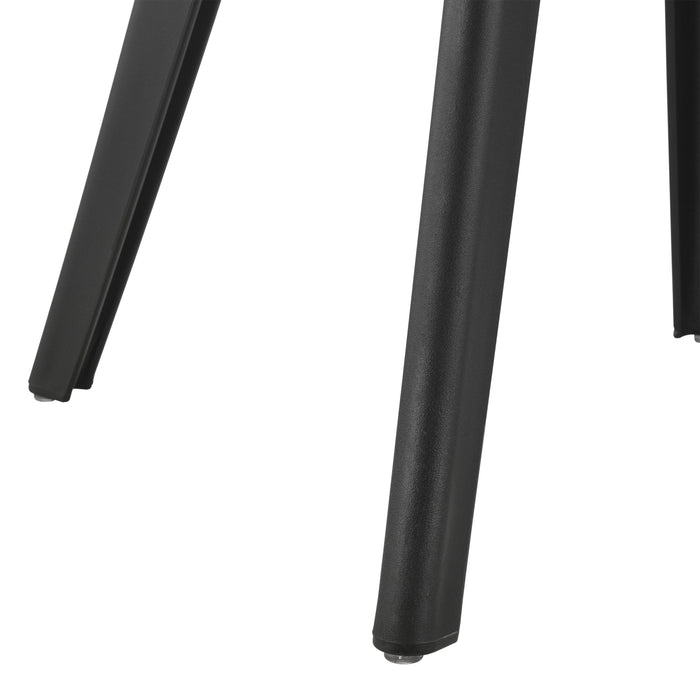 Set di 2 sedie da cucina e sala da pranzo in plastica 83 cm nere 03_0003631