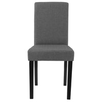 Tavolo da pranzo (rovere antico) + 6 sedie da pranzo in grigio scuro - 140x90 cm 03_0004238