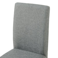 Set Hamburg di 2 Sedie Imbottite da Sala con Rivestimento in Tessuto Grigio Chiaro [en.casa]