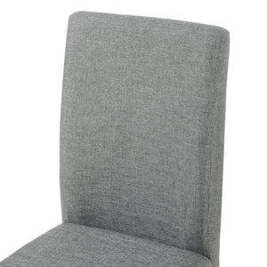 Set Hamburg di 6 Sedie Imbottite da Sala con Rivestimento in Tessuto Grigio Chiaro [en.casa]