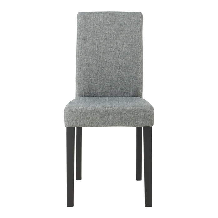 Set Hamburg di 6 Sedie Imbottite da Sala con Rivestimento in Tessuto Grigio Chiaro [en.casa]