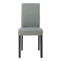 Set Hamburg di 2 Sedie Imbottite da Sala con Rivestimento in Tessuto Grigio Chiaro [en.casa]