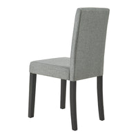 Set Hamburg di 6 Sedie Imbottite da Sala con Rivestimento in Tessuto Grigio Chiaro [en.casa]