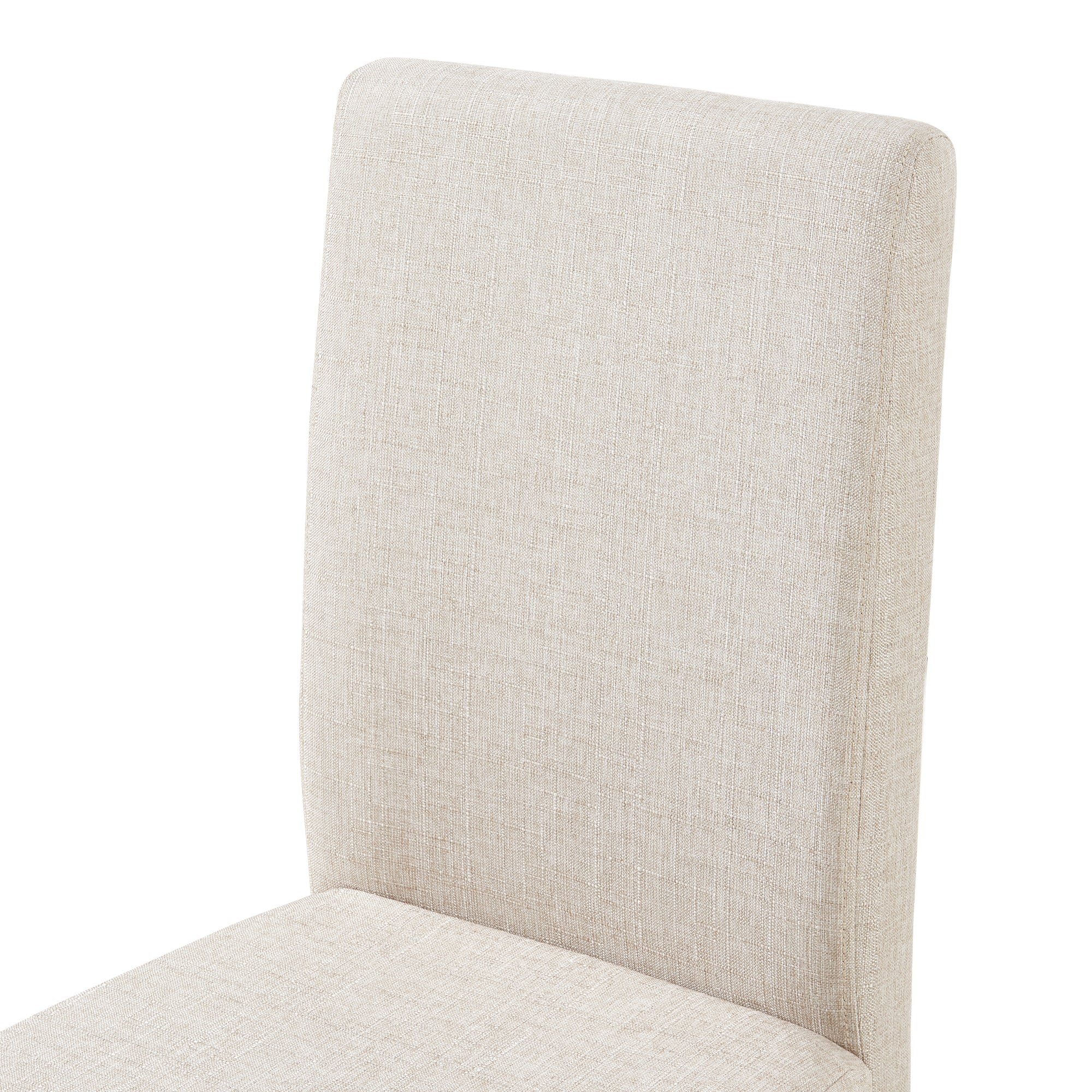 Set Hamburg di 6 Sedie Imbottite da Sala con Rivestimento in Tessuto Beige [en.casa]