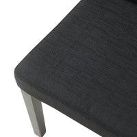 Set Hamburg di 6 Sedie Imbottite da Sala con Rivestimento in Tessuto Nero [en.casa]