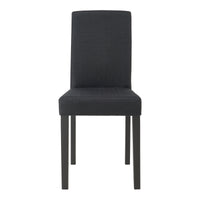 Set Hamburg di 4 Sedie Imbottite da Sala con Rivestimento in Tessuto Nero [en.casa]