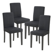 Set di 4 sedie da pranzo 89 x 43 x 54 cm design moderno robuste nere 03_0009830