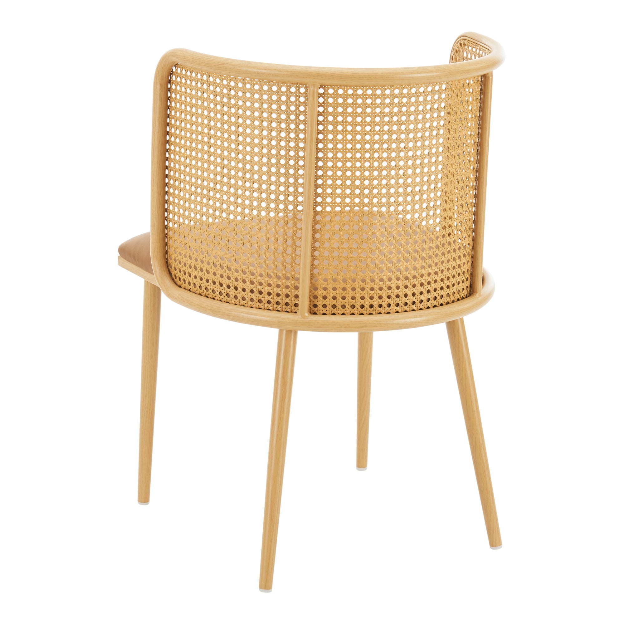 Set di 2 sedie per sala da pranzo 75 x 52 x 49 cm marrone 03_0006723