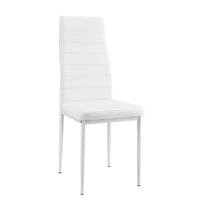 Set di 2 sedie da pranzo impilabili seduta sintetica 96 cm bianco 03_0005742